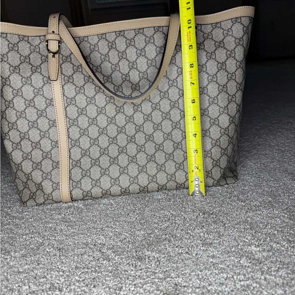 Gucci Beige and Brown Monogram Tote - Picture 16 of 16